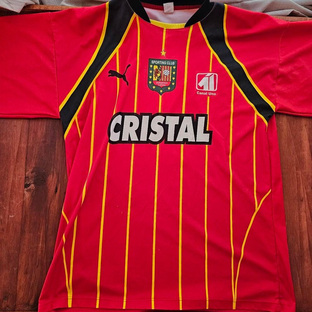 Cristal Ecuador Olympics Soccer Futbol jersey kit. Screenprint Medium